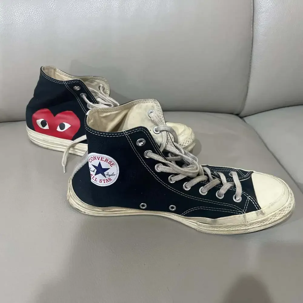 Converse x Comme des Garcons Play Chuck Taylor All-Star 70 High-Top Sneakers - Picture 1 of 5
